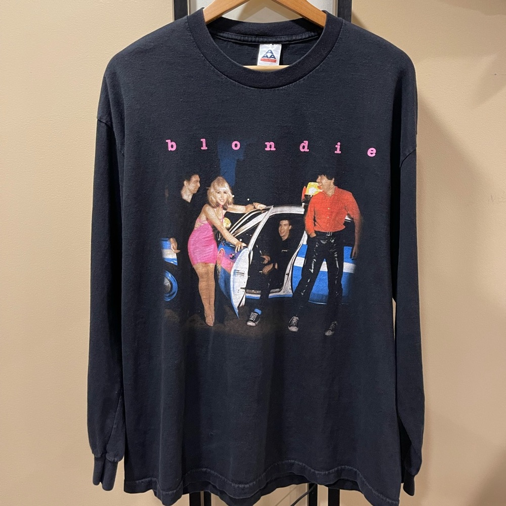 Blondie Vintage 2005 NYC Black Band Long Sleeve Tee